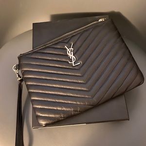 Saint Laurent Med Chevron Pouch